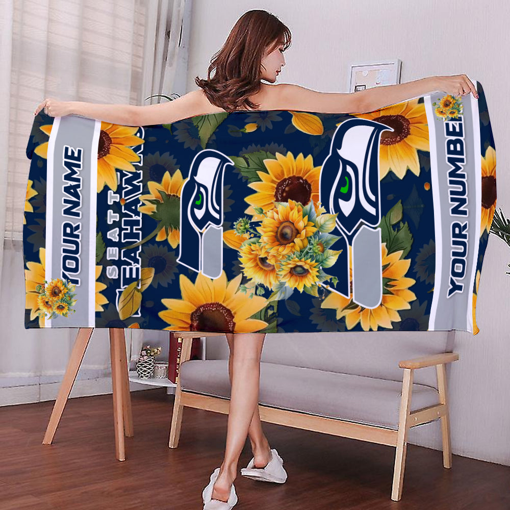 New NFL Personalized Beach & Bath Towel